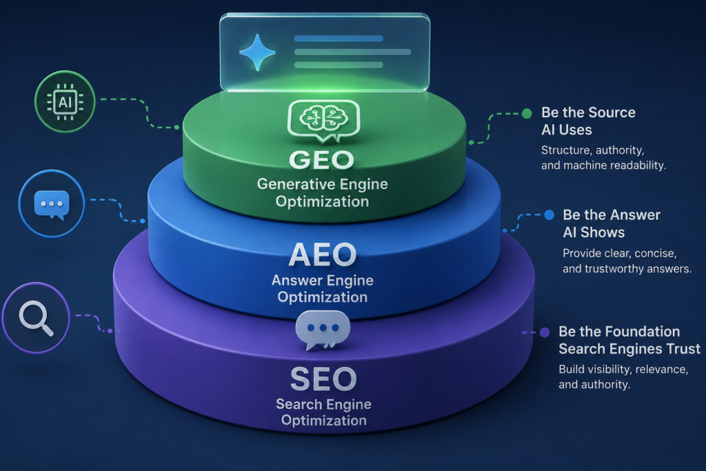 Tech-driven AI optimization diagram